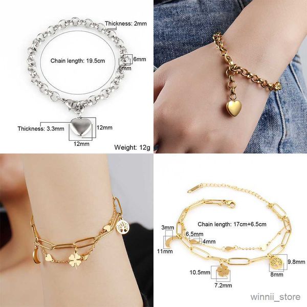 charm bracelets bracelets stainless steel beads bracelets for women gold color bracelet heart pendant bracelets charm bracelet jewelry gift, Golden;silver
charm bracelets bracelets stainless steel beads bracelets for women gold color bracelet heart pendant bracelets charm bracelet jewelry gift, Golden;silver