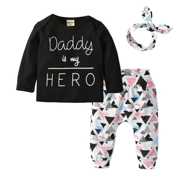 newborn baby girl clothes daddy is my hero 3pcs outfits set long sleeve tshirtpantsheadband infant toddler clothing suit y200806003524, White
newborn baby girl clothes daddy is my hero 3pcs outfits set long sleeve tshirtpantsheadband infant toddler clothing suit y200806003524, White