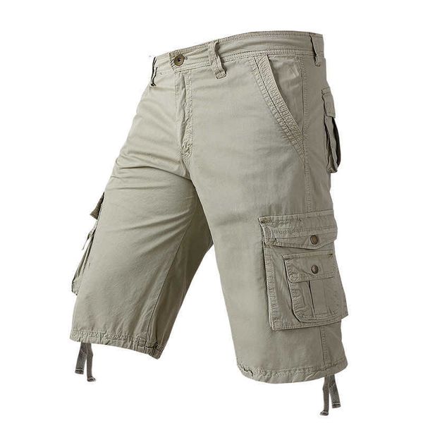 082 men's pants new summer work clothes shorts cropped multi pocket sports pure cotton, White;black
082 men's pants new summer work clothes shorts cropped multi pocket sports pure cotton, White;black