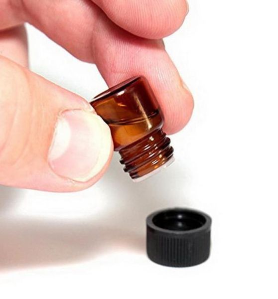 14 dram 1ml small amber glass sample bottle vials w orifice reducer black cap for aromatherapy essential oils pack of 249463240
14 dram 1ml small amber glass sample bottle vials w orifice reducer black cap for aromatherapy essential oils pack of 249463240