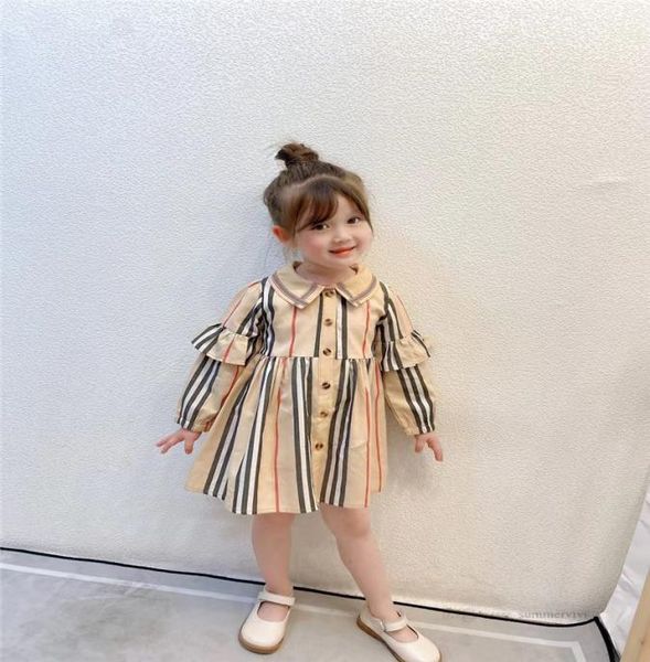 designer girls plaid dresses 2021 autumn children ruffle long sleeve pleated dress kids cotton lapel singlebreasted clothing a7224791071, Red;yellow
designer girls plaid dresses 2021 autumn children ruffle long sleeve pleated dress kids cotton lapel singlebreasted clothing a7224791071, Red;yellow