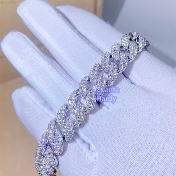 designer jewelry custom hip hop jewelry 12mm bracelet man iced out vvs moissanite diamond cuban bracelet, Silver
designer jewelry custom hip hop jewelry 12mm bracelet man iced out vvs moissanite diamond cuban bracelet, Silver