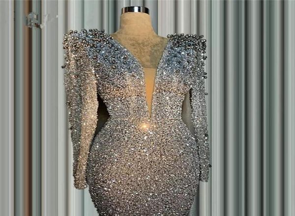 glitter silver mermaid formal evening dresses for arabic women deep v neck long sleeves beaded crystals prom occasion gowns v6146456, Black;red
glitter silver mermaid formal evening dresses for arabic women deep v neck long sleeves beaded crystals prom occasion gowns v6146456, Black;red