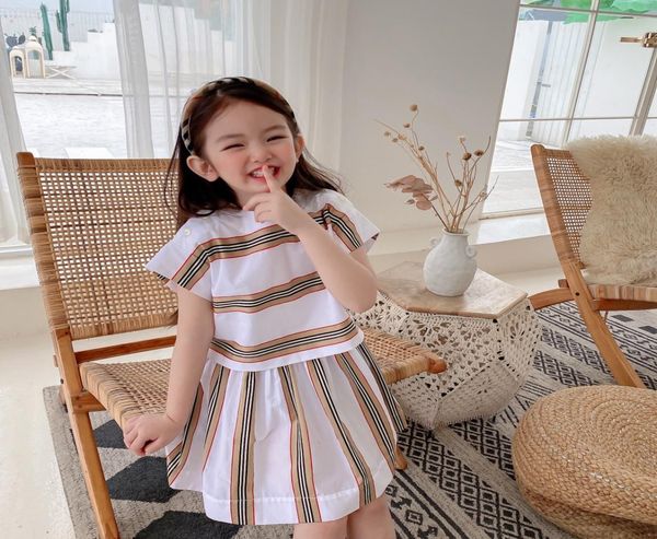 summer kids girls dress sweet 2021 baby striped dresses children girls short sleeve clothing9320346, Red;yellow
summer kids girls dress sweet 2021 baby striped dresses children girls short sleeve clothing9320346, Red;yellow