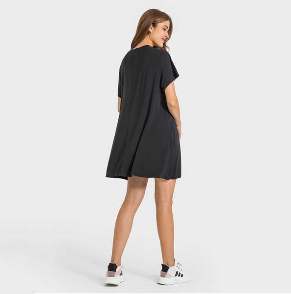 lulus summer yoga wear french round neck yoga clothes outdoor casual dresses skin friendly nake feeling t-shirt dress soft loose pleated ski, Black;gray
lulus summer yoga wear french round neck yoga clothes outdoor casual dresses skin friendly nake feeling t-shirt dress soft loose pleated ski, Black;gray
