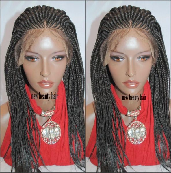 180density handmade lace frontal cornrow wig africa american women style box braid wig crochet braids lace front wig with baby hai7124011, Black
180density handmade lace frontal cornrow wig africa american women style box braid wig crochet braids lace front wig with baby hai7124011, Black