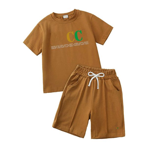 in Stock Summer Toddler Baby Girls Clothes Sets Designer Short Sleeve T-shirts Tops Cotton Casual Shorts Pants 2pcs Set Kids Tracksuit, Brown
in Stock Summer Toddler Baby Girls Clothes Sets Designer Short Sleeve T-shirts Tops Cotton Casual Shorts Pants 2pcs Set Kids Tracksuit, Brown