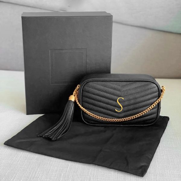lou lou caviar camera tassel shoulder bag genuine leather chain strap handbags luxury designer totes women's mens quilted cross body ba
lou lou caviar camera tassel shoulder bag genuine leather chain strap handbags luxury designer totes women's mens quilted cross body ba