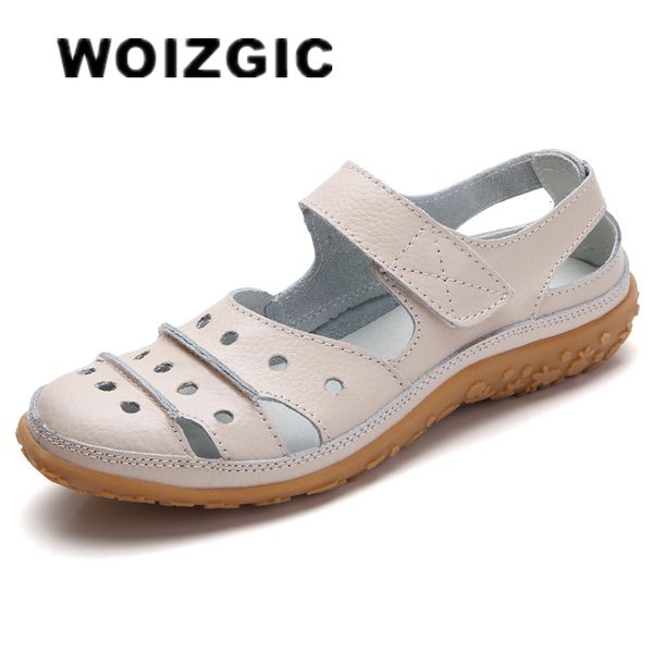 slippers woizgic mother women's female ladies genuine leather white shoes sandals hook loop summer cool beach hollow soft llx9566 23070, Black
slippers woizgic mother women's female ladies genuine leather white shoes sandals hook loop summer cool beach hollow soft llx9566 23070, Black