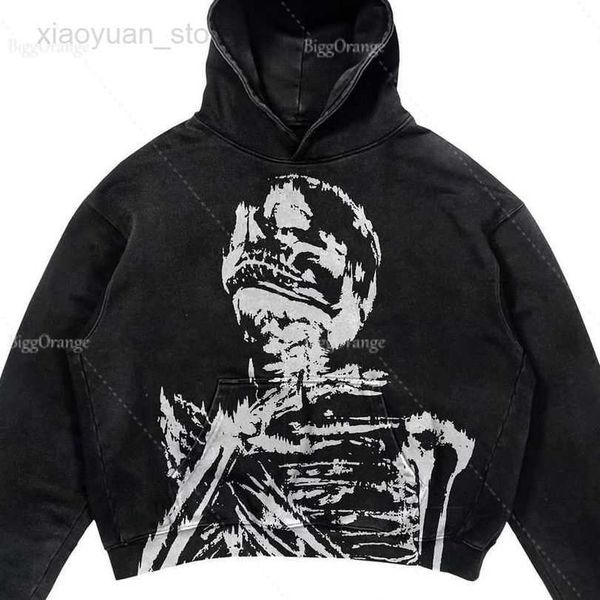 men's hoodies gothic print hoodie ladies high street retro hip hop sweatshirt men casual y2k hoodie clothes hkd230704, Black
men's hoodies gothic print hoodie ladies high street retro hip hop sweatshirt men casual y2k hoodie clothes hkd230704, Black