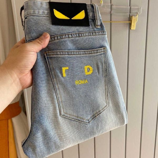 2023 summer fashion jeans mens embroidered letter denim pants designer casual pant monster f trousers, Blue
2023 summer fashion jeans mens embroidered letter denim pants designer casual pant monster f trousers, Blue