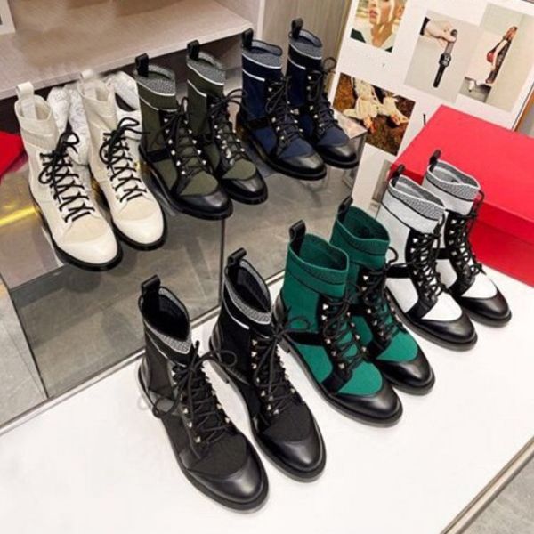 designer rivet boots martin boots women knit calfskin ankle boots platform casual woman shoes size 35-41 with box, Black
designer rivet boots martin boots women knit calfskin ankle boots platform casual woman shoes size 35-41 with box, Black