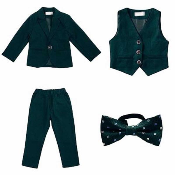 suits boys dark green formal wedding party suit children blazer vest pants tie 4 pcs tuxedo kids performance pgraphy dress costumehkd230704, Black
suits boys dark green formal wedding party suit children blazer vest pants tie 4 pcs tuxedo kids performance pgraphy dress costumehkd230704, Black