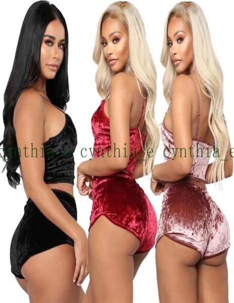 fashion ladies 2pcs pajamas velvet sleepwear sets spaghetti strap shorts women party6536168, Blue;red
fashion ladies 2pcs pajamas velvet sleepwear sets spaghetti strap shorts women party6536168, Blue;red