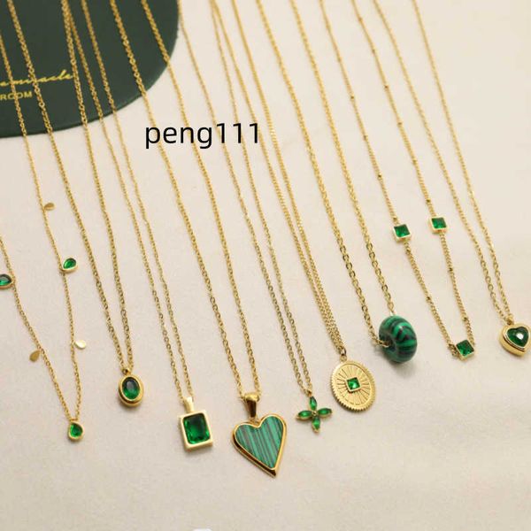 steel fashion titanium jewelry emerald women minimalist versatile stainless steel retro green zircon choker chain necklaces, Silver
steel fashion titanium jewelry emerald women minimalist versatile stainless steel retro green zircon choker chain necklaces, Silver