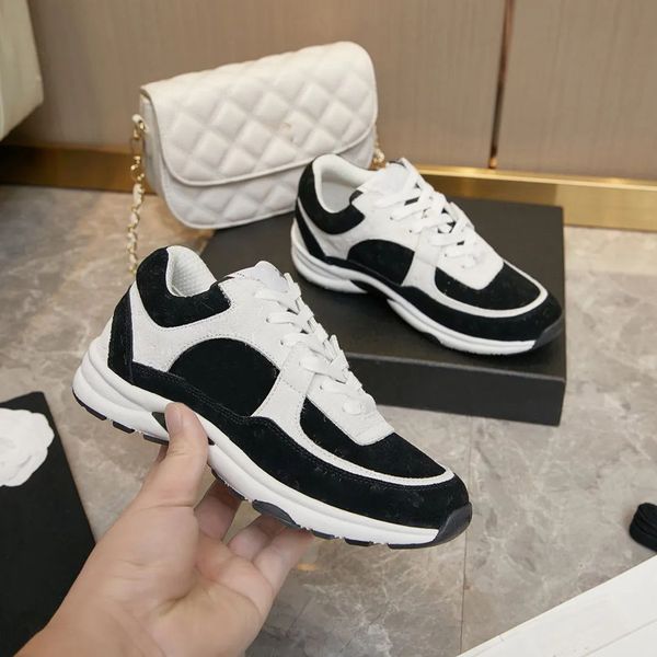 thick soled casual shoes women platform travel leather lace-up sneaker 100% cowhide fashion lady letters flat designer running trainers men, Black
thick soled casual shoes women platform travel leather lace-up sneaker 100% cowhide fashion lady letters flat designer running trainers men, Black