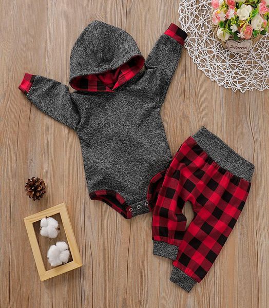 024m newborn infant kid baby boys girls autumn long sleeve hooded romper plaid long pants outfits baby clothes 2pcs set8677091, White
024m newborn infant kid baby boys girls autumn long sleeve hooded romper plaid long pants outfits baby clothes 2pcs set8677091, White