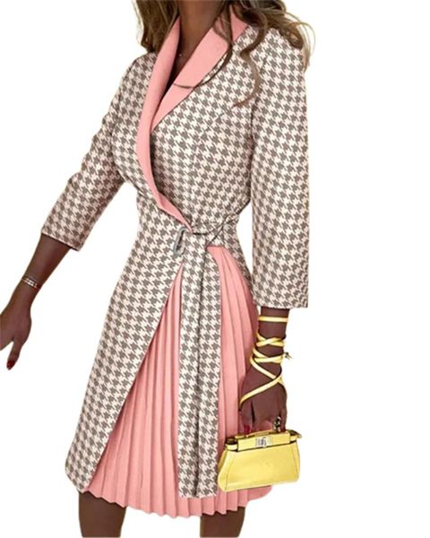 dresses fashionable thousand bird grid ed office dress autumn women lapel 7sleeve pleated midi dresses woman party casual vestido, Black;gray
dresses fashionable thousand bird grid ed office dress autumn women lapel 7sleeve pleated midi dresses woman party casual vestido, Black;gray