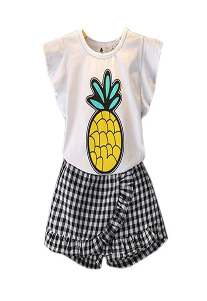 summer girls clothes 2019 new casual kids costume for toddler girls cartoon pineapple shirts plaid shorts children clothing set3315884, White
summer girls clothes 2019 new casual kids costume for toddler girls cartoon pineapple shirts plaid shorts children clothing set3315884, White