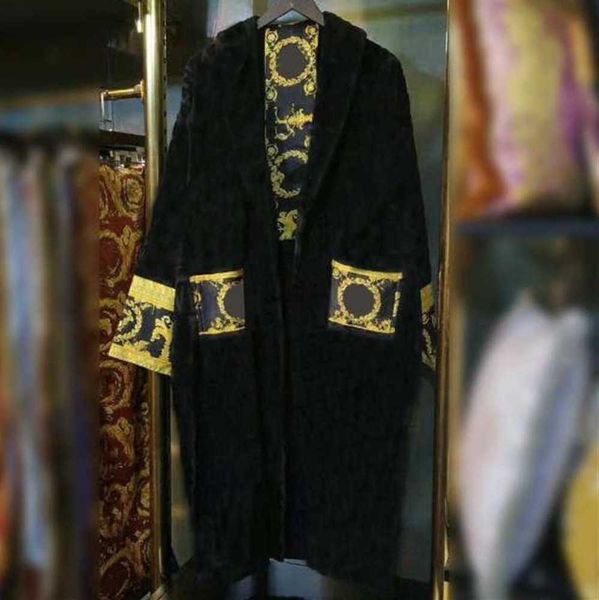 men's sleepwear mens womens home robes shawl collar cotton soft fluffy designer brand luxury vintage bathrobe pajamas long robe quick d, Black;brown
men's sleepwear mens womens home robes shawl collar cotton soft fluffy designer brand luxury vintage bathrobe pajamas long robe quick d, Black;brown