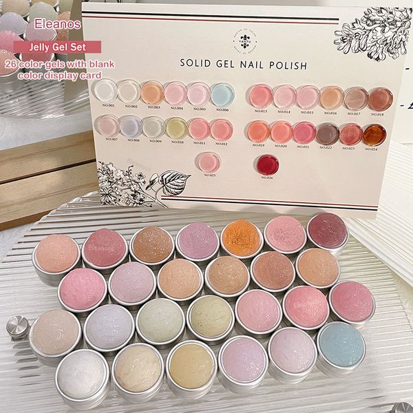 false nails eleanos 26pcs jelly mud gel ice cream no flowing full coverage creamy painting pigmented paint nail with color card 230704, Red;gold
false nails eleanos 26pcs jelly mud gel ice cream no flowing full coverage creamy painting pigmented paint nail with color card 230704, Red;gold