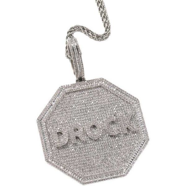 hiphop chains rapper jewelry octagon large custom letter big pendant mens necklace iced out vvs name pendant moissanite, Silver
hiphop chains rapper jewelry octagon large custom letter big pendant mens necklace iced out vvs name pendant moissanite, Silver