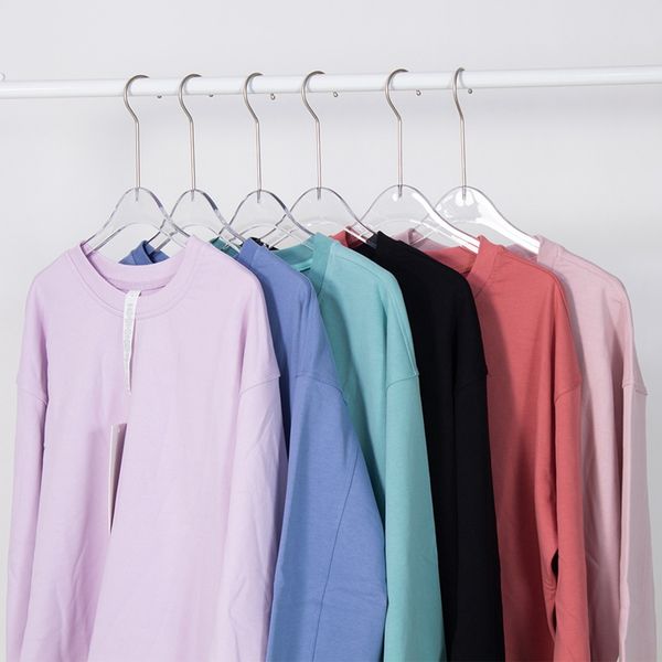 spring and autumn women's long-sleeved yoga running gym casual solid color loose round neck thick warm hedging sweatshirt
spring and autumn women's long-sleeved yoga running gym casual solid color loose round neck thick warm hedging sweatshirt