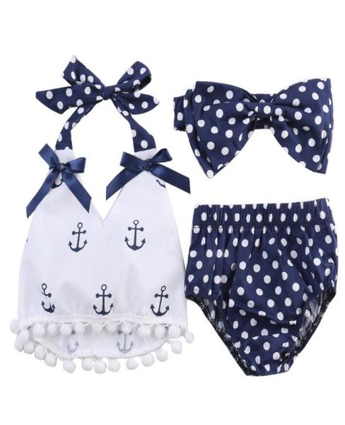 toddler infant baby girls clothes anchors shirt polka dot briefs head band 3pcs outfits set1497845, White
toddler infant baby girls clothes anchors shirt polka dot briefs head band 3pcs outfits set1497845, White
