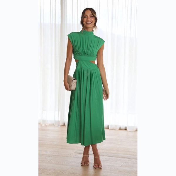 dresses new high waist bodycon crop dress summer casual sleeveless solid color long dress y2k elegant vintage ruched round neck vestidos, White;black
dresses new high waist bodycon crop dress summer casual sleeveless solid color long dress y2k elegant vintage ruched round neck vestidos, White;black