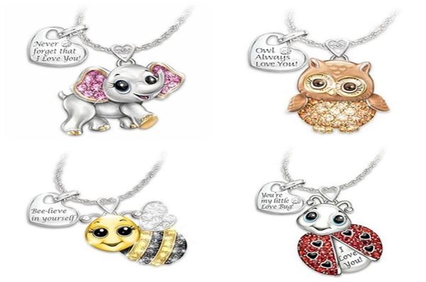 personalized jewelry necklace animal series combination elephant bee ladybug owl combination material alloy necklace5178590, Red;brown
personalized jewelry necklace animal series combination elephant bee ladybug owl combination material alloy necklace5178590, Red;brown