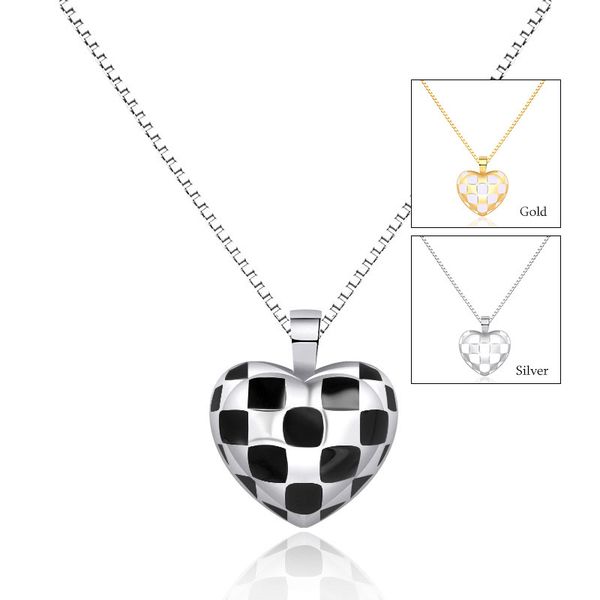 stylish fashion women lattice enamel heart necklaces popular girls pendant necklaces jewelry for birthday party, Silver
stylish fashion women lattice enamel heart necklaces popular girls pendant necklaces jewelry for birthday party, Silver