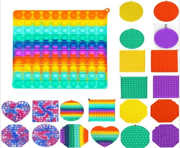 2022 big size jumbo sensory bubble poppers board sensory toys tie dye rainbow push bubbles popper puzzle with carabiner simple key ring fing, Blue
2022 big size jumbo sensory bubble poppers board sensory toys tie dye rainbow push bubbles popper puzzle with carabiner simple key ring fing, Blue