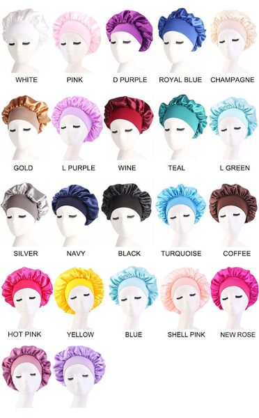 newly women's satin solid shower caps sleeping hat night sleep hats hair care bonnet nightcap for women men cap bonnet de nuit 22 color, Blue;gray
newly women's satin solid shower caps sleeping hat night sleep hats hair care bonnet nightcap for women men cap bonnet de nuit 22 color, Blue;gray