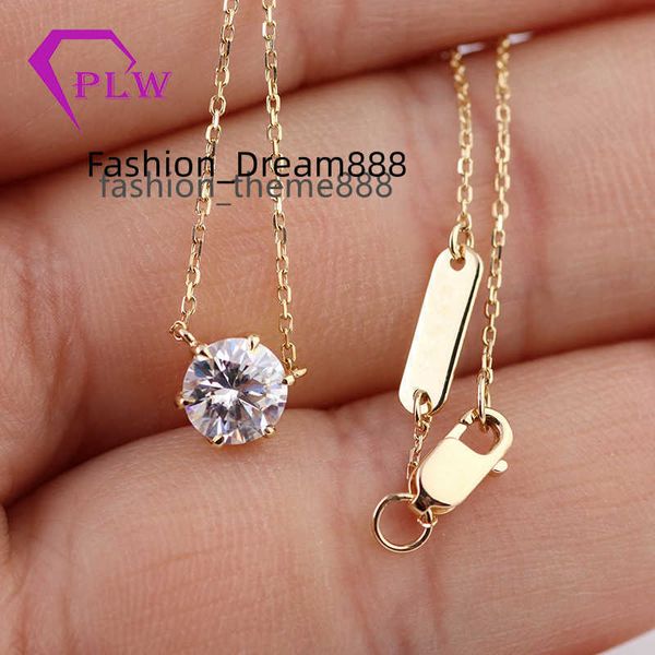 16inches long 18k yellow gold cable chain 1.2carat moissanite diamond pendant necklace as gifts, Silver
16inches long 18k yellow gold cable chain 1.2carat moissanite diamond pendant necklace as gifts, Silver
