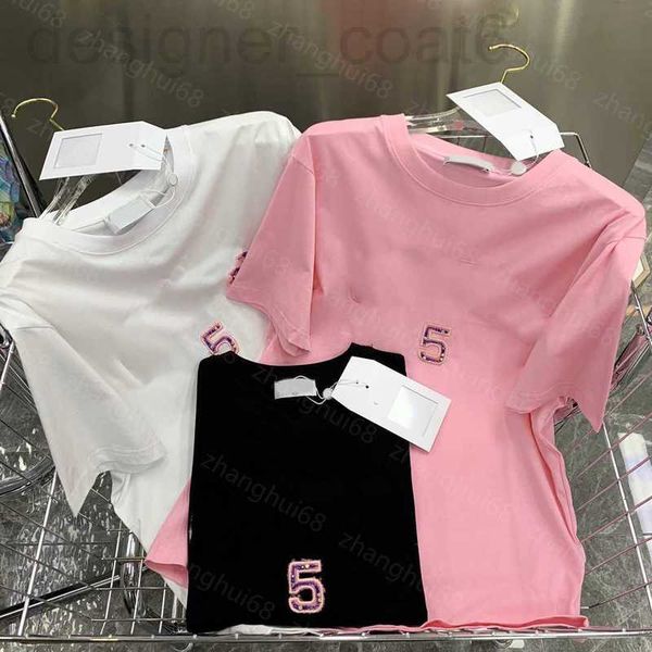 women's t-shirt designer 23ss tee womens womens clothing round neck pure cotton handmade beads embroidered alphabet simple short sleeve, White
women's t-shirt designer 23ss tee womens womens clothing round neck pure cotton handmade beads embroidered alphabet simple short sleeve, White