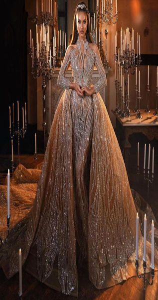 luxurious dubai mermaid wedding dresses long sleeves sequins detachable train bridal gown custom made beads court train robes de m3380501, White
luxurious dubai mermaid wedding dresses long sleeves sequins detachable train bridal gown custom made beads court train robes de m3380501, White