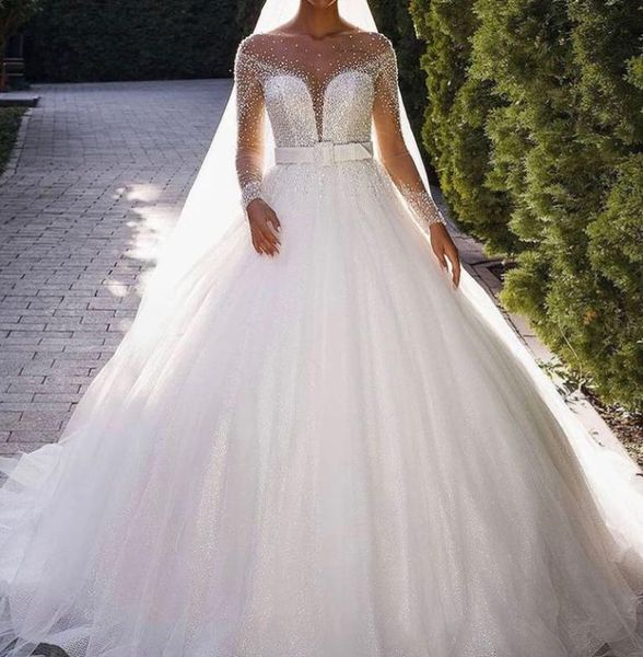 elegant princess wedding dresses beaded long sleeve church bridal gown cover button back vestido de novia1567944, White
elegant princess wedding dresses beaded long sleeve church bridal gown cover button back vestido de novia1567944, White