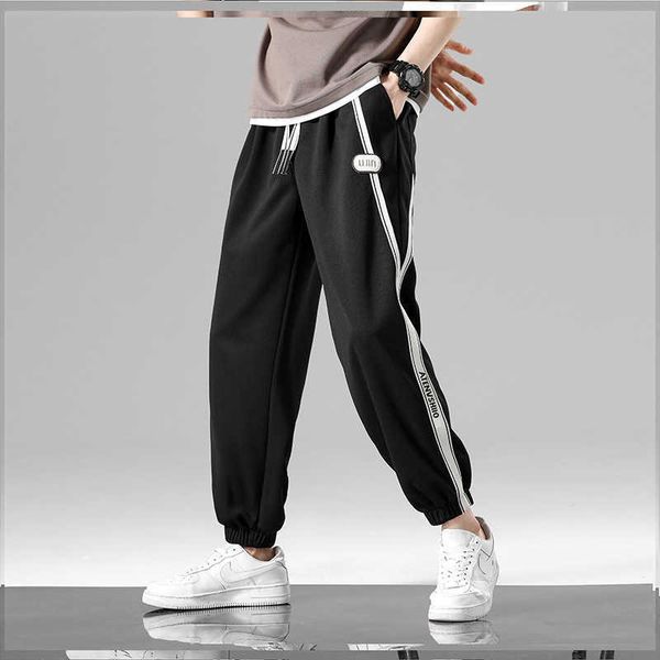 high end sanitary pants for men in summer thin oversized leggings with extra fat man and nine point sports casual, White;black
high end sanitary pants for men in summer thin oversized leggings with extra fat man and nine point sports casual, White;black