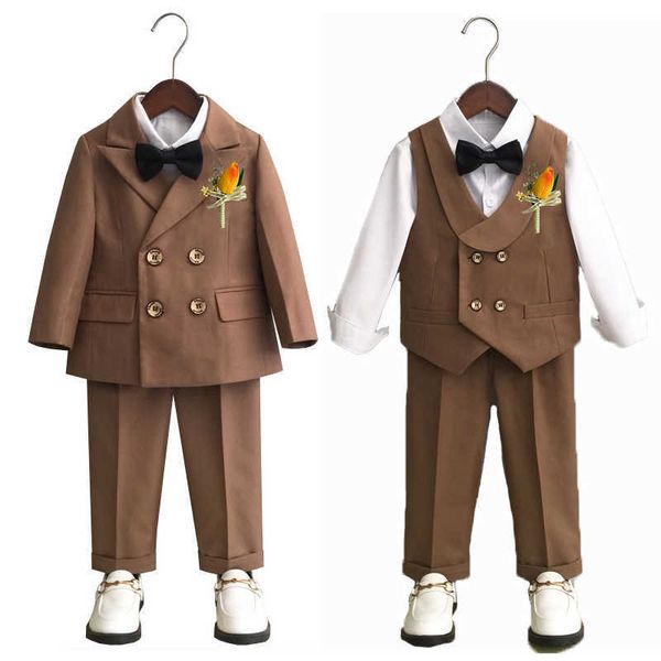suits child formal suit set boys autumn wedding baby's first birthday piano performance costume kids jacket vest pants clothing sethkd2, Black
suits child formal suit set boys autumn wedding baby's first birthday piano performance costume kids jacket vest pants clothing sethkd2, Black