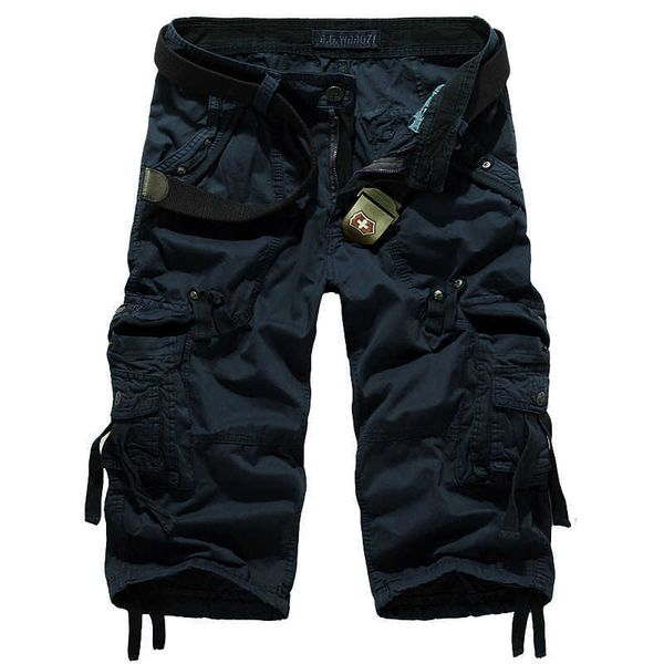 men's summer loose casual work clothes 7-point pants large size multi pocket shorts, White;black
men's summer loose casual work clothes 7-point pants large size multi pocket shorts, White;black