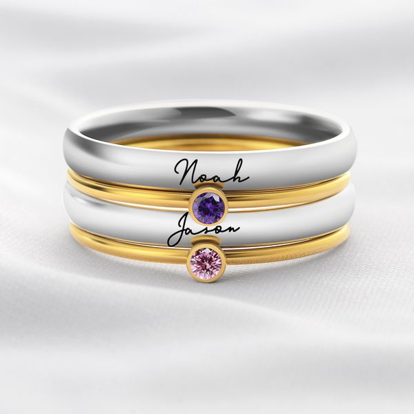 band rings personalized names birthstone ring m 1mm stainless steel with aaa zircon engraved for mothers day woman jewelry gift 230704, Silver
band rings personalized names birthstone ring m 1mm stainless steel with aaa zircon engraved for mothers day woman jewelry gift 230704, Silver