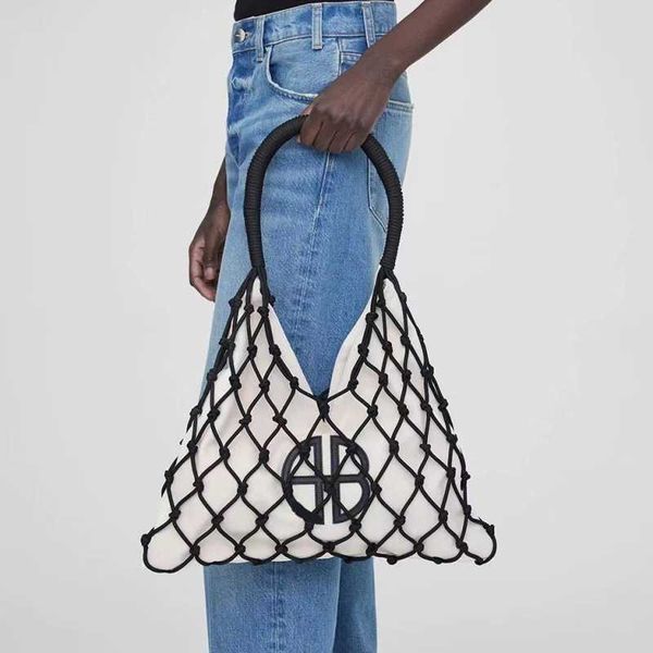 anine bing designer casual shoulder handbag outdoor tote bag women white woven rope canvas bags
anine bing designer casual shoulder handbag outdoor tote bag women white woven rope canvas bags