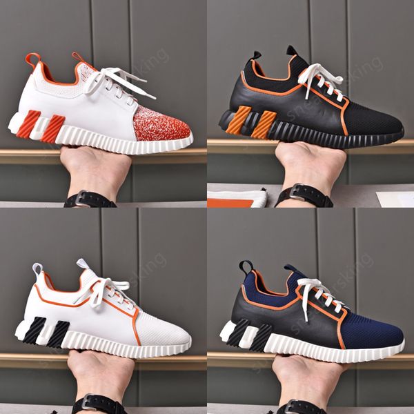 luxury casual shoes men knit calfskin depart sneakers platform shoes lace up trainers with box size 38-46, Black
luxury casual shoes men knit calfskin depart sneakers platform shoes lace up trainers with box size 38-46, Black