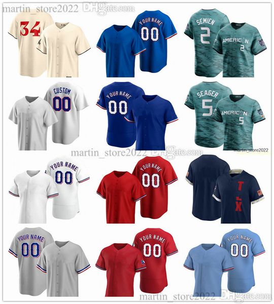 2023 all-star baseball jerseys 28 jonah heim 5 corey seager 2 marcus semien 6 josh jung 17 nathan eovaldi 53 adolis garcia 52 taylor hearn 1, Blue;black
2023 all-star baseball jerseys 28 jonah heim 5 corey seager 2 marcus semien 6 josh jung 17 nathan eovaldi 53 adolis garcia 52 taylor hearn 1, Blue;black