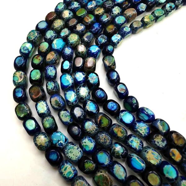 5-7mm natural turquoise blue two-color imperial stone beads amorphous shape gem stone beads for diy bracelet ,necklace,hairpins,earrings jew
5-7mm natural turquoise blue two-color imperial stone beads amorphous shape gem stone beads for diy bracelet ,necklace,hairpins,earrings jew