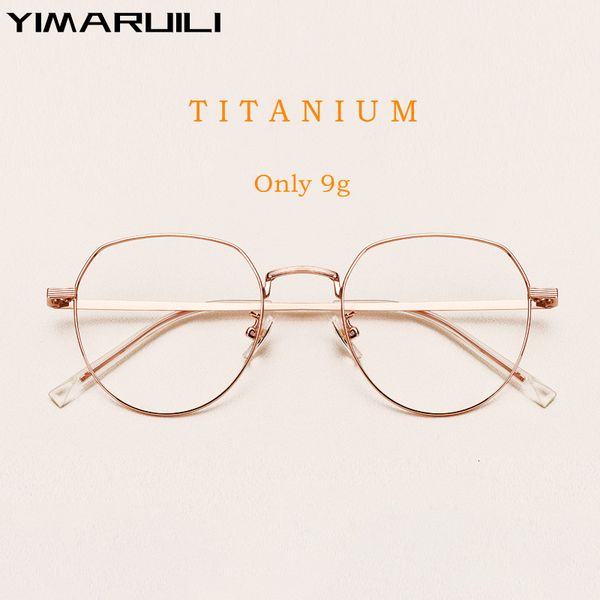 sunglasses frames yimaruili ultralight retro pure blue light blocking round myopia eyewear men fashion optical glasses frame women 1901 2307, Silver
sunglasses frames yimaruili ultralight retro pure blue light blocking round myopia eyewear men fashion optical glasses frame women 1901 2307, Silver