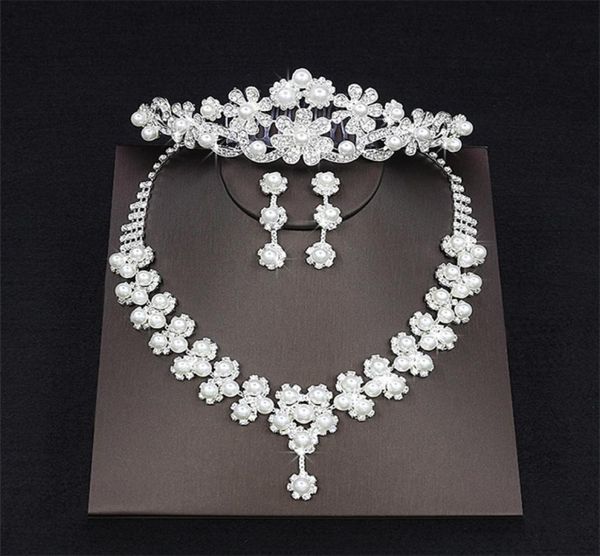 pearls drop rhinestone wedding jewelry set necklace crown tiaras crown earrings headwear beading three piece party bridal ac3559431, White
pearls drop rhinestone wedding jewelry set necklace crown tiaras crown earrings headwear beading three piece party bridal ac3559431, White