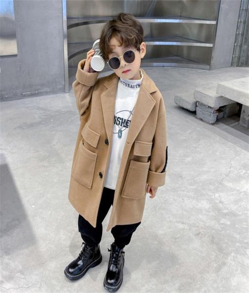 jackets boys woolen coat 2022 spring autumn fashion solid turn collar outwear 515t children overcoat 603937, Blue;gray
jackets boys woolen coat 2022 spring autumn fashion solid turn collar outwear 515t children overcoat 603937, Blue;gray