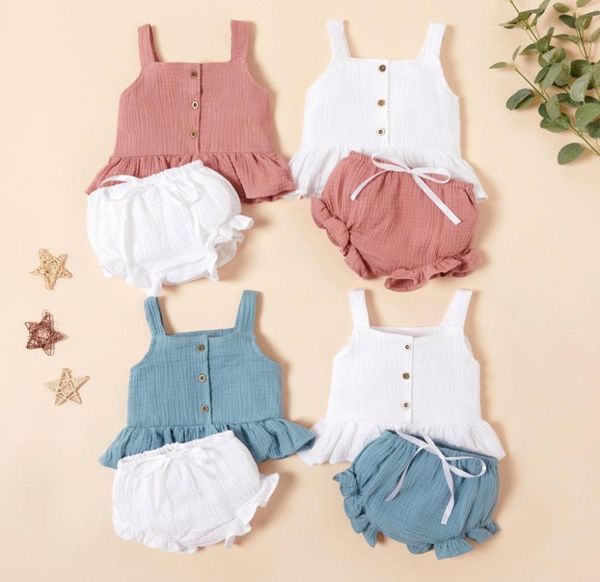 summer ins baby girls linen clothing set kids suspender vest ruffle shorts 2pcsset outfits boutique child cothes m15298929330, White
summer ins baby girls linen clothing set kids suspender vest ruffle shorts 2pcsset outfits boutique child cothes m15298929330, White