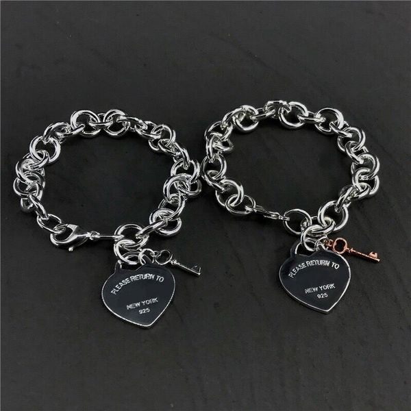 designer bracelet men 925 sterling silver heart-tag toggle charm bracelet classic t key thick chain love bracelets for girlfriend valentine&, Black
designer bracelet men 925 sterling silver heart-tag toggle charm bracelet classic t key thick chain love bracelets for girlfriend valentine&, Black